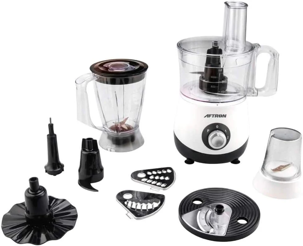 AFTRON Food Processor 700W 1.2 L 700.0 W AFFP7050N-Bl White/Black - Image 2