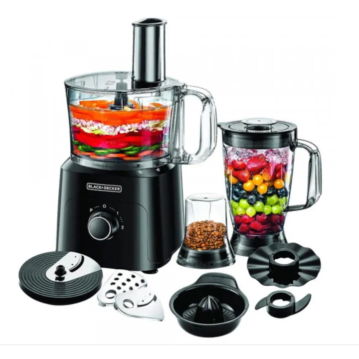 BLACK+DECKER Food Processor 34 Functions 5-in-1 750 W FX775-B5 Black