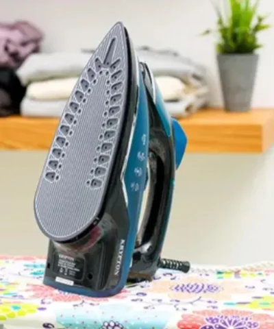 KRYPTON Ceramic Steam Iron, Stream Rate Of 15g/Min 1 kg 2200 W KNSI6351 Blue&Black